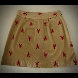 Lilly Pulitzer cotton A-line skirt, in neutral khaki ☀️